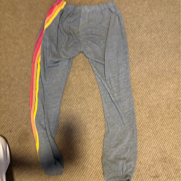 Aviator Nation Gray Sweatpants 5 stripe size large - Picture 4 of 4